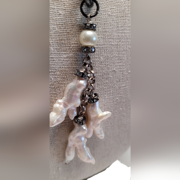 Baroque Pearl Tassel Necklace - Picture 8 of 16
